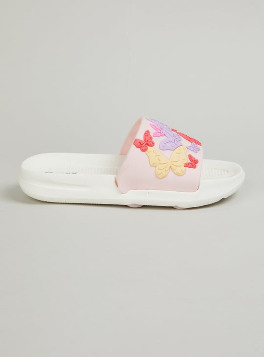 Girls Textured Sliders