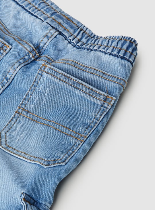 Boys Washed Cargo Jeans