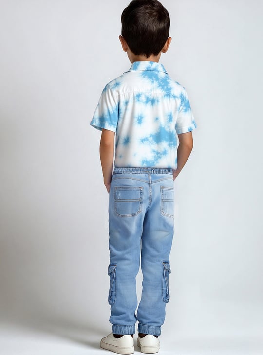 Boys Washed Cargo Jeans
