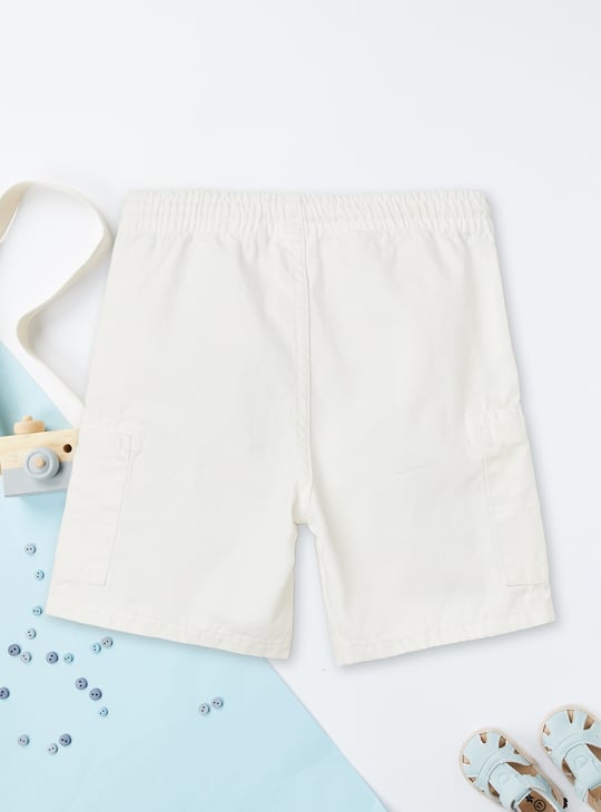 Boys Solid Cargo Shorts