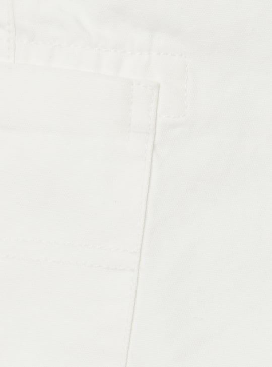 Boys Solid Cargo Shorts