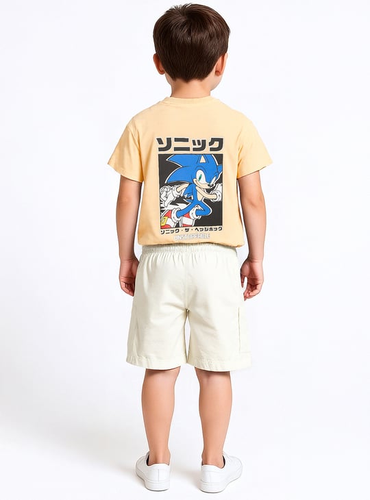 Boys Solid Cargo Shorts