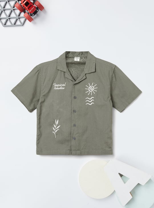 Boys Embroidered Resort Shirt