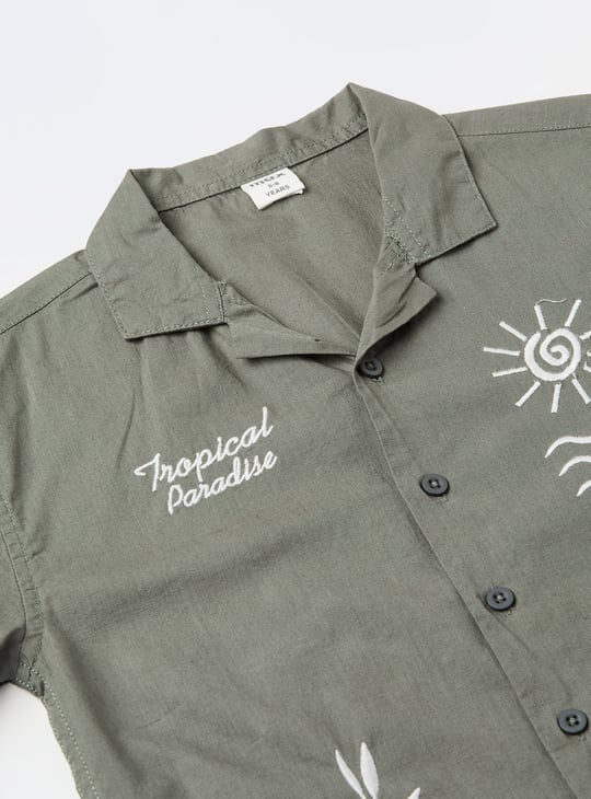 Boys Embroidered Resort Shirt