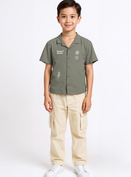 Boys Embroidered Resort Shirt