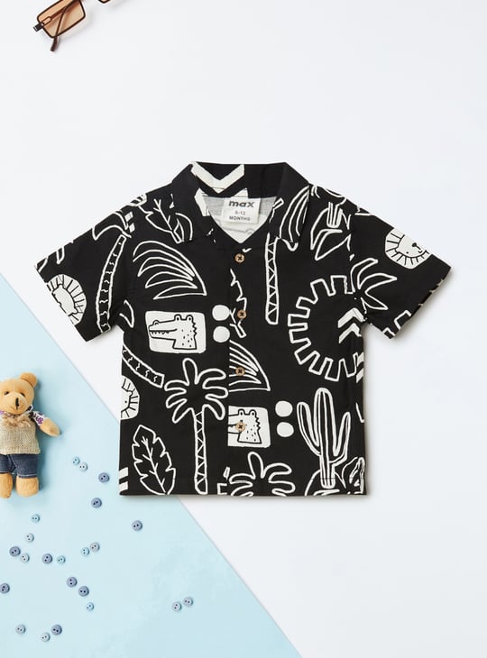 Boys Printed Shorts Set