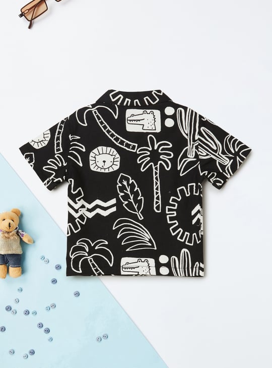 Boys Printed Shorts Set