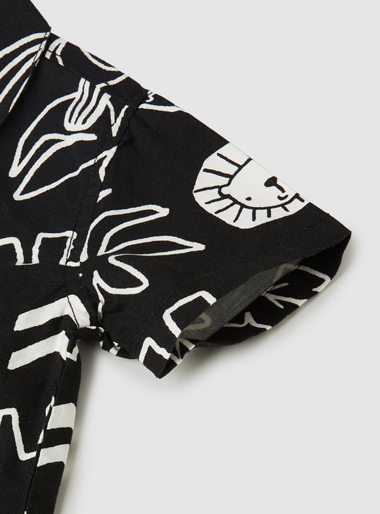Boys Printed Shorts Set