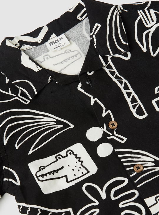 Boys Printed Shorts Set