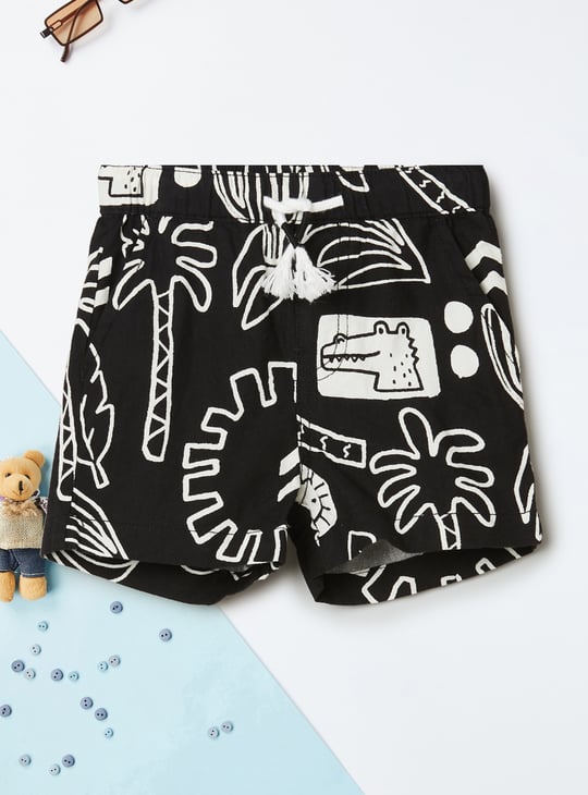 Boys Printed Shorts Set