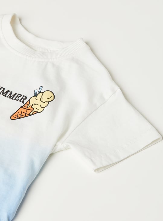 Boys Printed Shorts Set