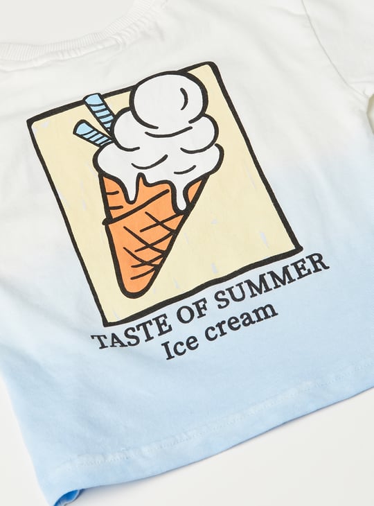 Boys Printed Shorts Set