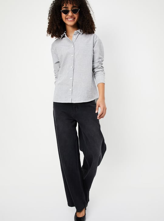 Women Regular Fit Striped Shirt