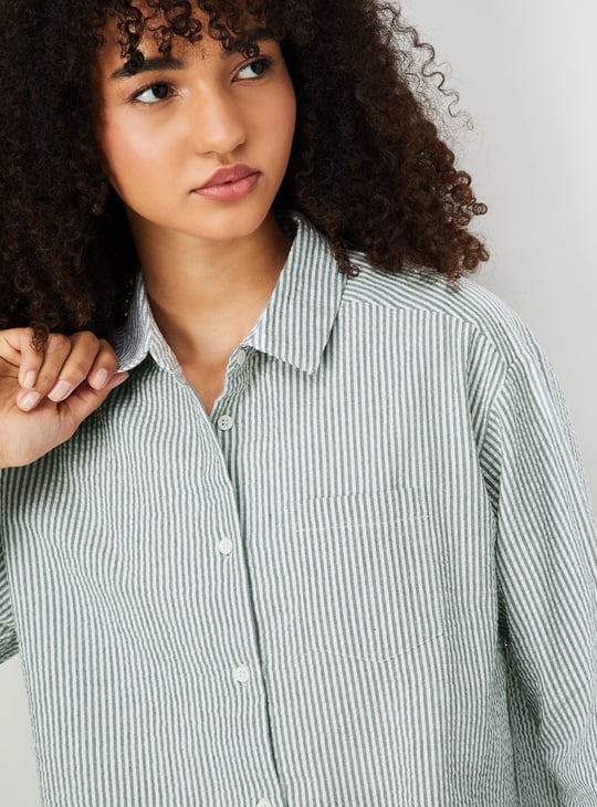 Women Regular Fit Striped Shirt