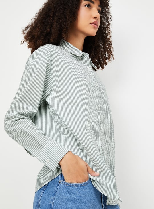 Women Regular Fit Striped Shirt