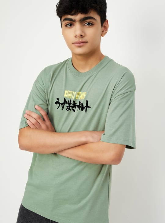 Boys Naruto Print T-shirt