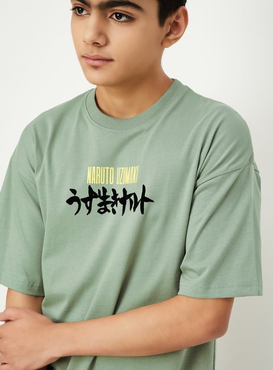 Boys Naruto Print T-shirt