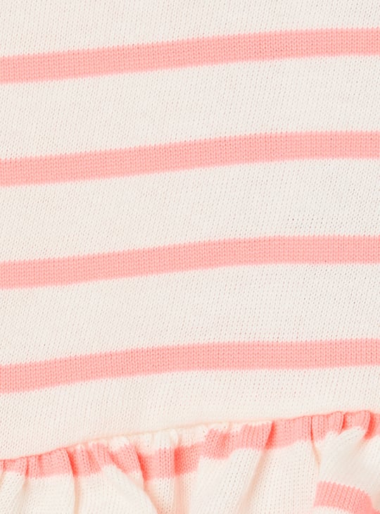 Girls Striped Shorts Set
