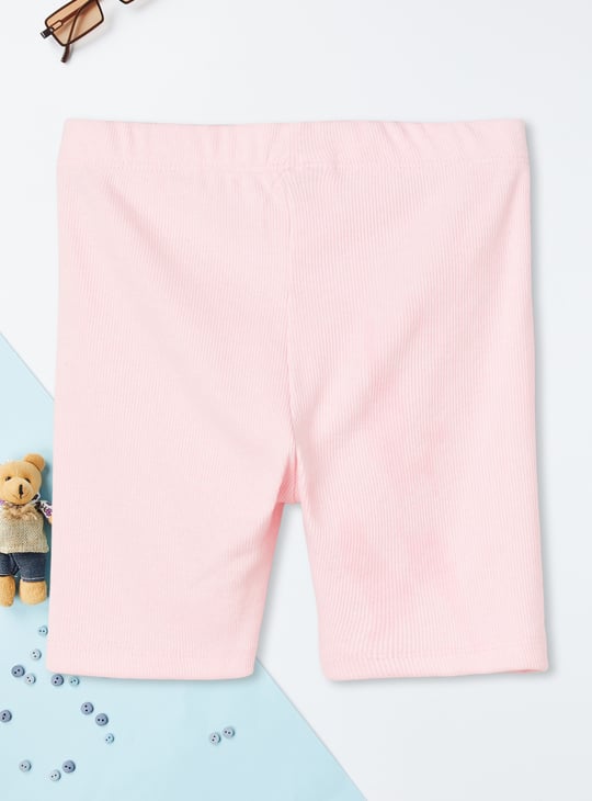 Girls Striped Shorts Set