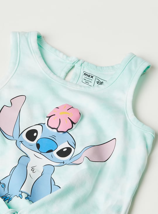 Girls Lilo & Stitch Print Shorts Set