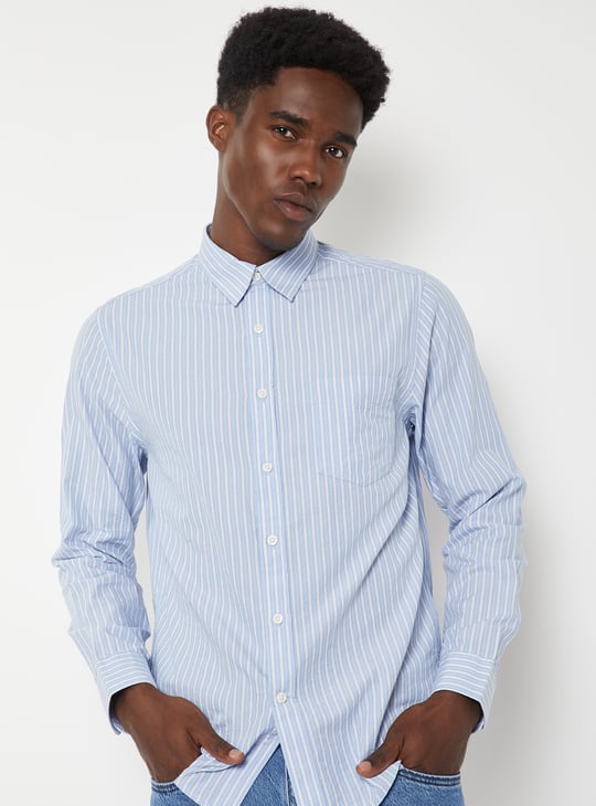 Men Striped Slim Fit Shirt