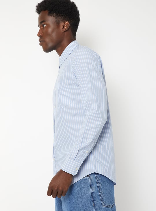 Men Striped Slim Fit Shirt