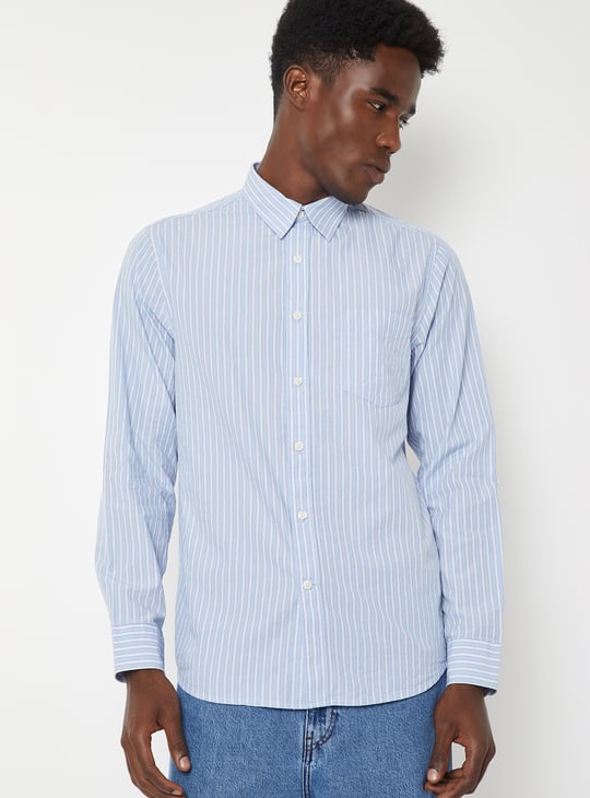 Men Striped Slim Fit Shirt