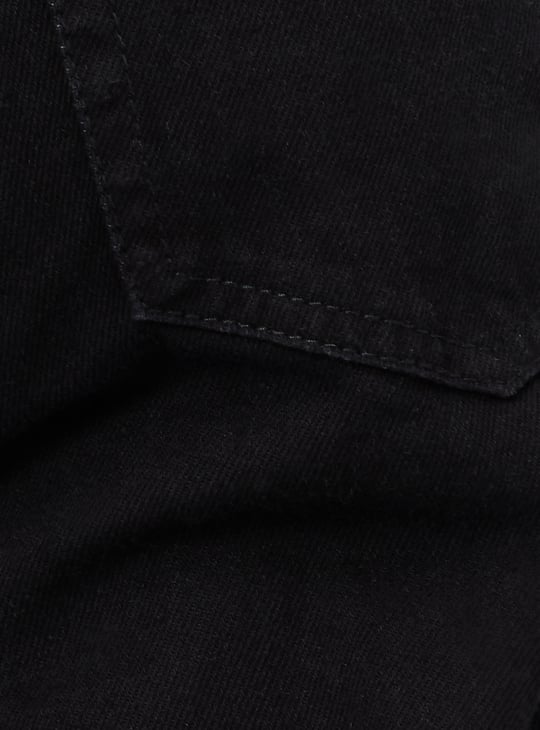 Women Solid Wide Leg Jeans