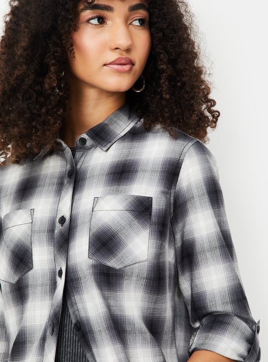 Women Checked Regular Fit Shirt