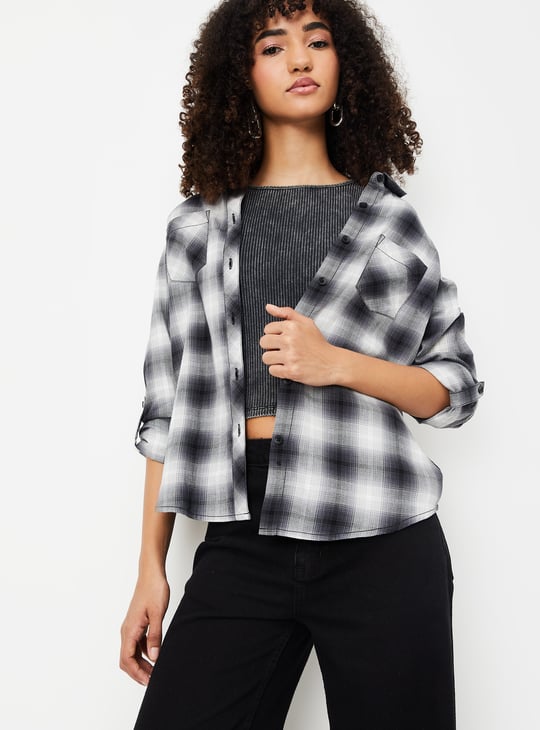 Women Checked Regular Fit Shirt