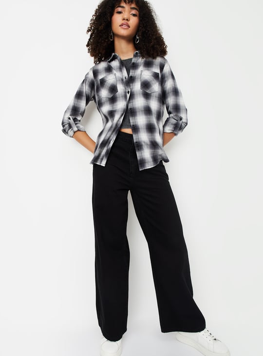 Women Checked Regular Fit Shirt