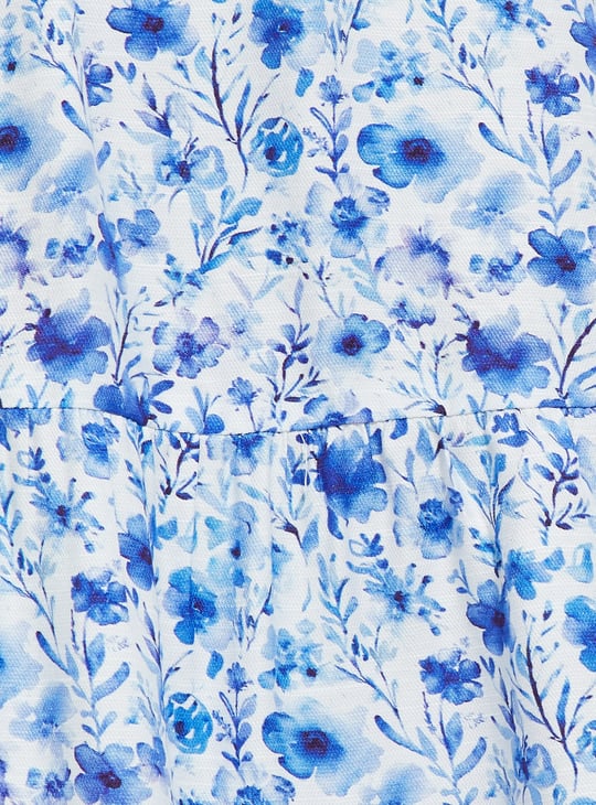 ALAYA F x URB_N Women Floral Print Slit Long Skirt