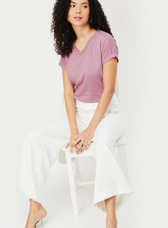 Women Solid T-shirt