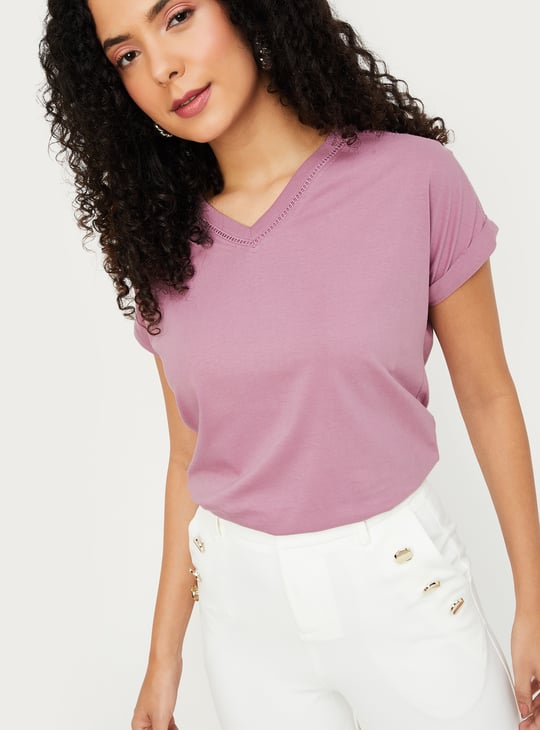Women Solid T-shirt
