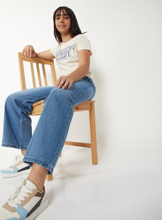 Girls Washed Slim Fit Jeans