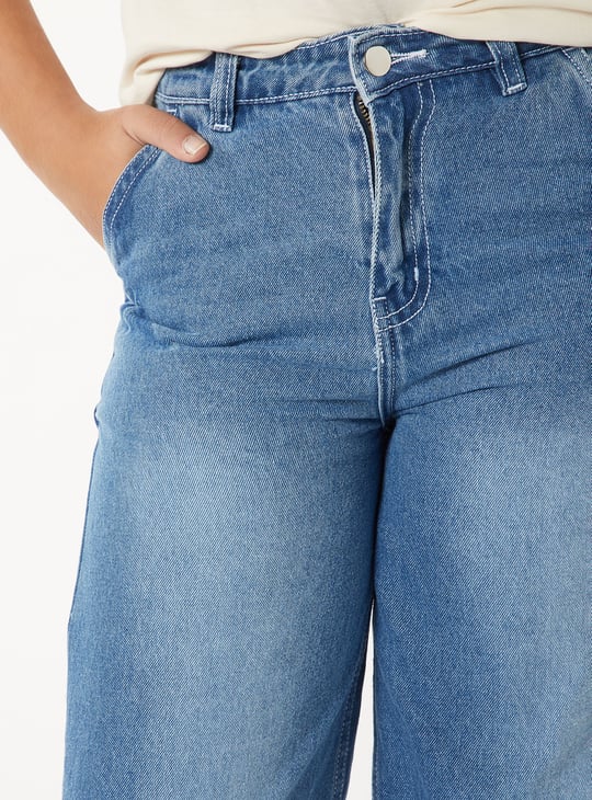 Girls Washed Slim Fit Jeans