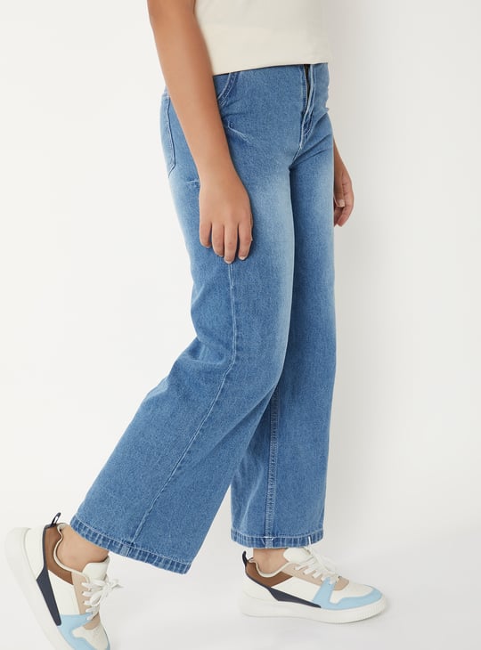 Girls Washed Slim Fit Jeans