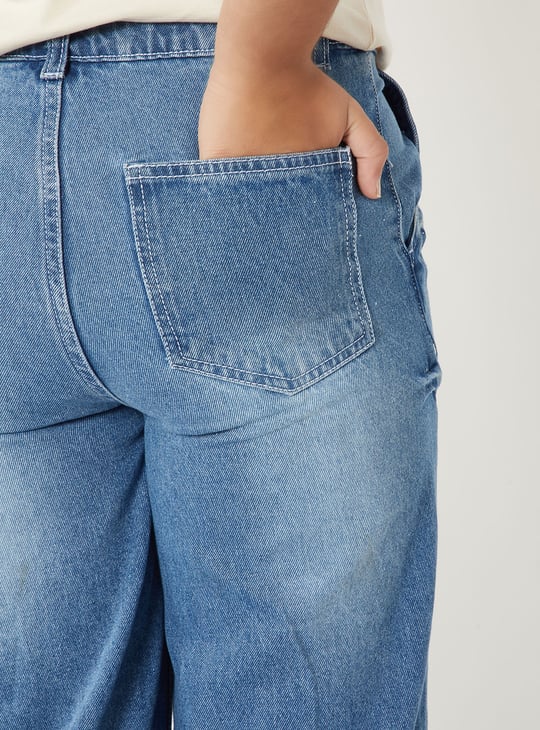 Girls Washed Slim Fit Jeans