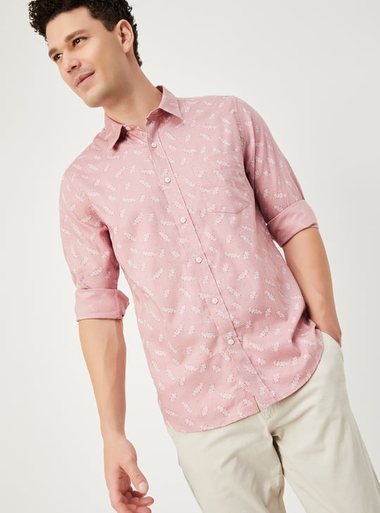Men Printed Slim Fit Shirt