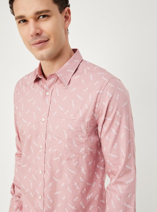 Men Printed Slim Fit Shirt