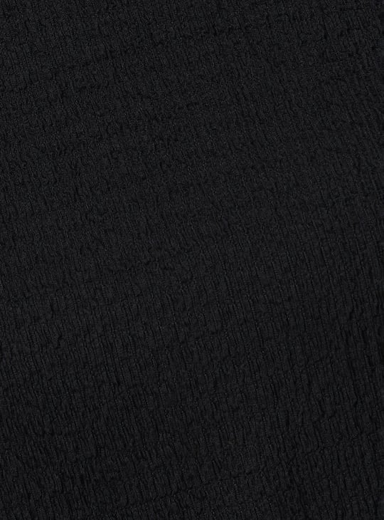 Women Textured Regular Fit T-shirt