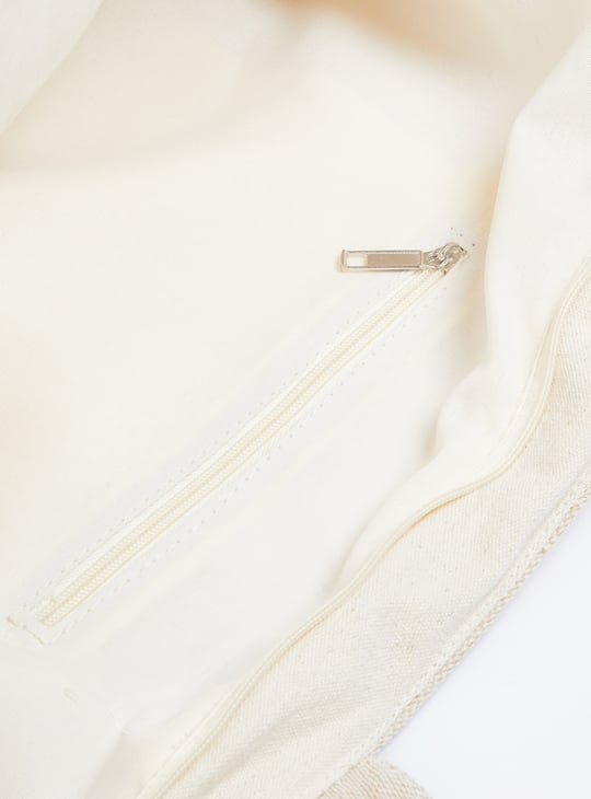 Women Lace Panel Tote Bag