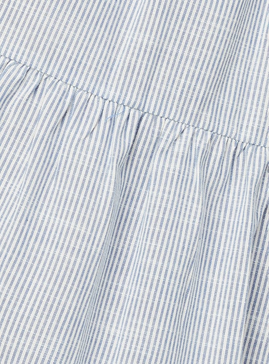 Women Striped Tiered Skirt