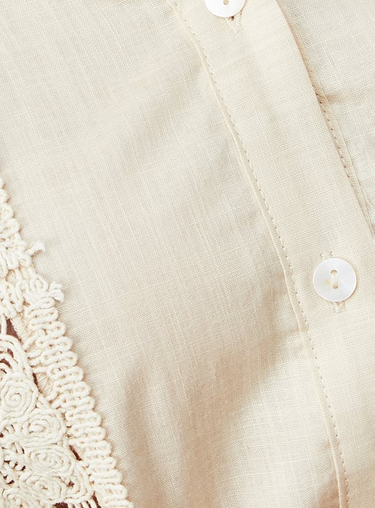 Women Embroidered Oversized Shirt