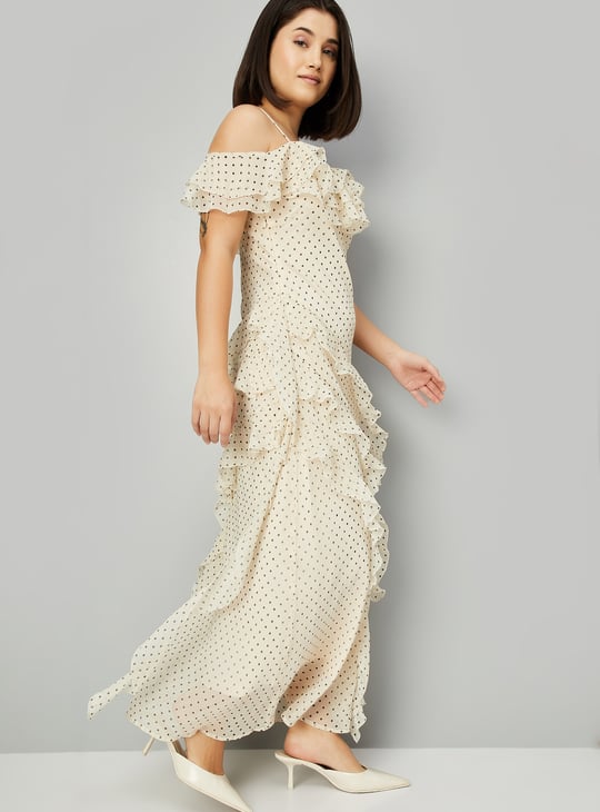 Kalki x Max Women Polka Dots Ruffles Dress