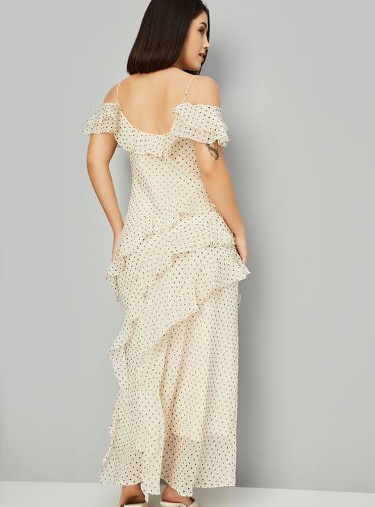 Kalki x Max Women Polka Dots Ruffles Dress