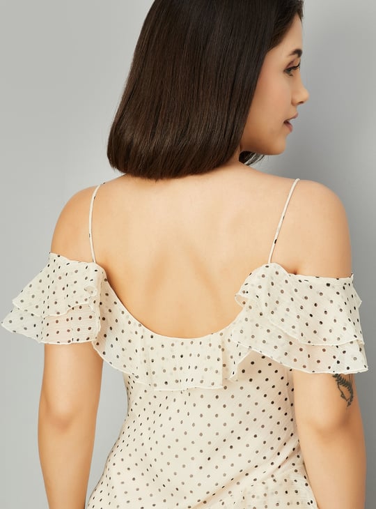 Kalki x Max Women Polka Dots Ruffles Dress