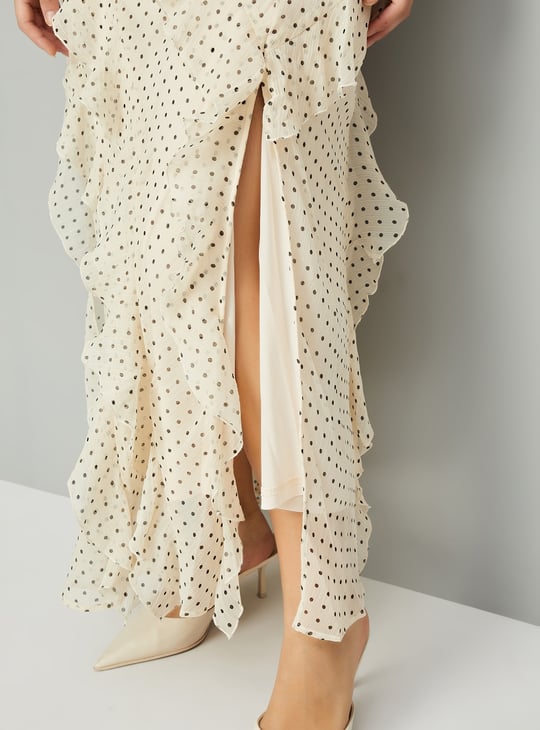 Kalki x Max Women Polka Dots Ruffles Dress