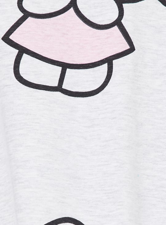 Women Hello Kitty Print Chemise