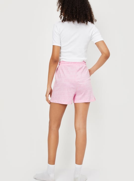 Women Hello Kitty Print Shorts Set